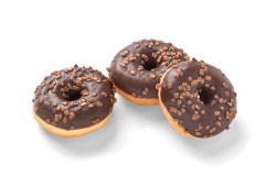 MINI DONUTS DONKER/MELK 18 GRAM (CA 120 STUKS)